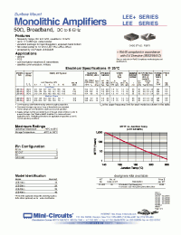 Datasheet LEE-19+ manufacturer Mini-Circuits